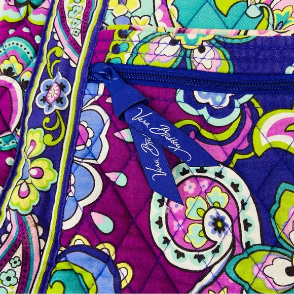 Vera Bradley colorful paisley Hipster Crossbody vibrant Heather pattern - Picture 6 of 16